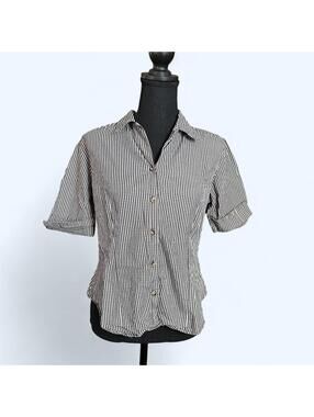 Vintage 90s Charter Club cotton gingham cottagecore button up shirt Size 6 🤍